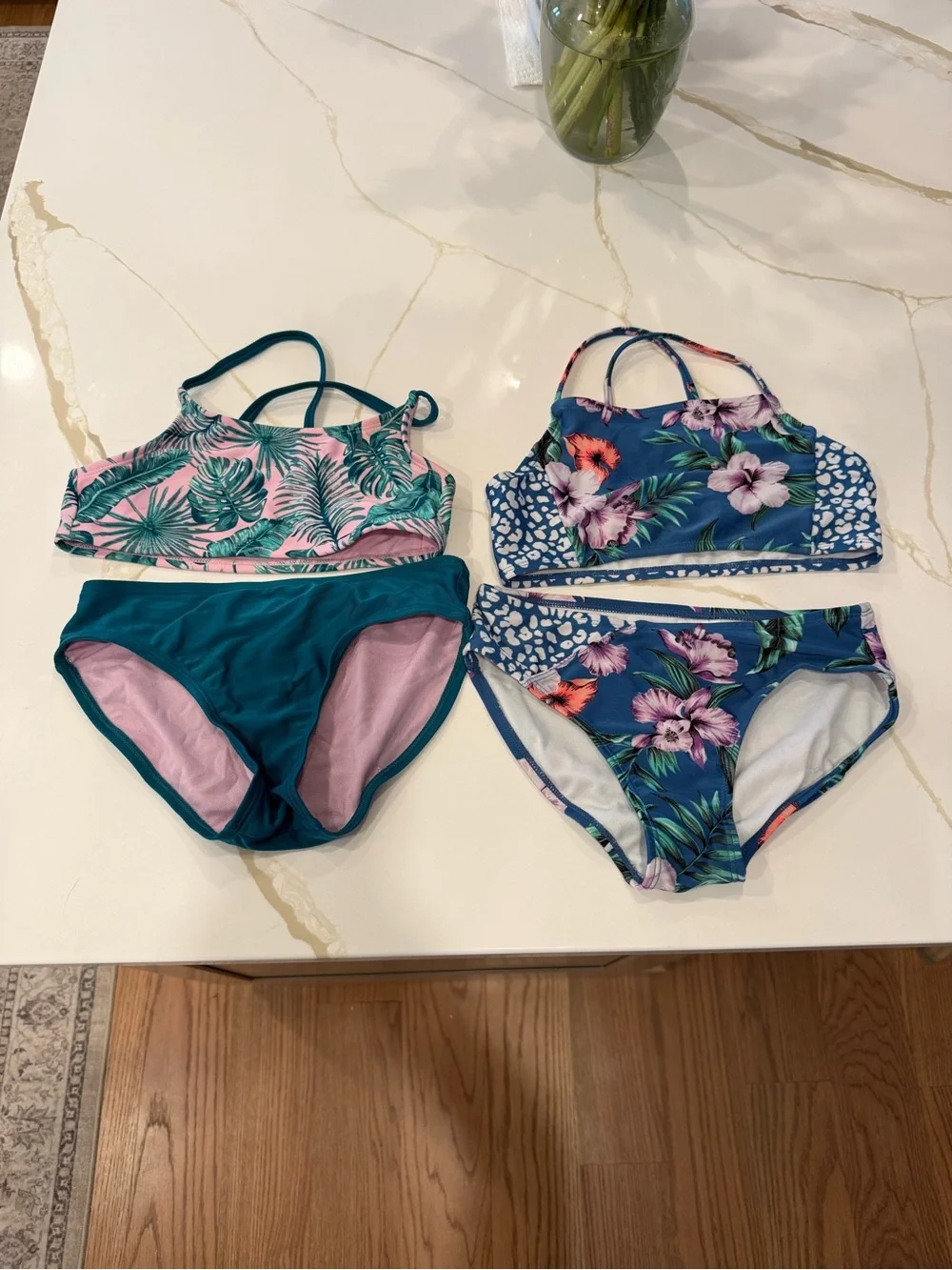 Art Class Girls Swimsuit Bundle – Size M (7/8 & 8) – 2 Two-Piece Swimsuits